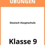 Deutsch 9 Klasse Hauptschule Übungen PDF