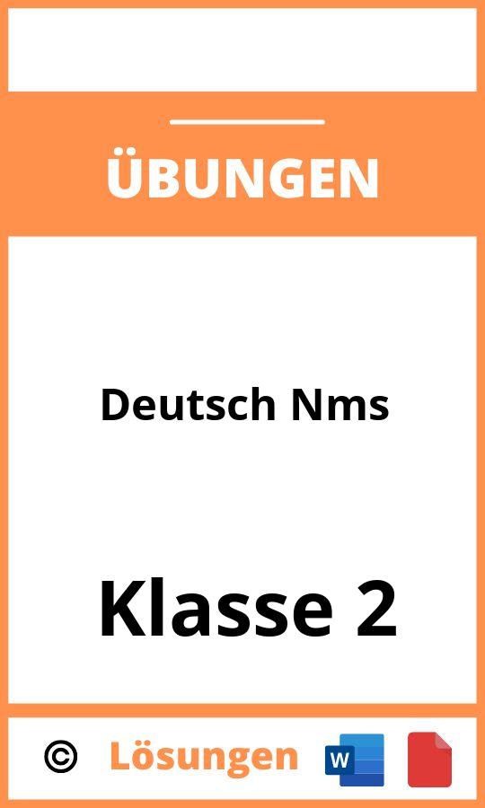 Deutsch Übungen 2. Klasse Nms