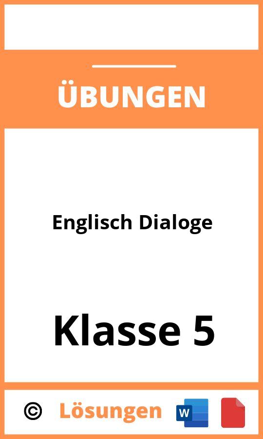 Englisch Dialoge Übungen 5 Klasse