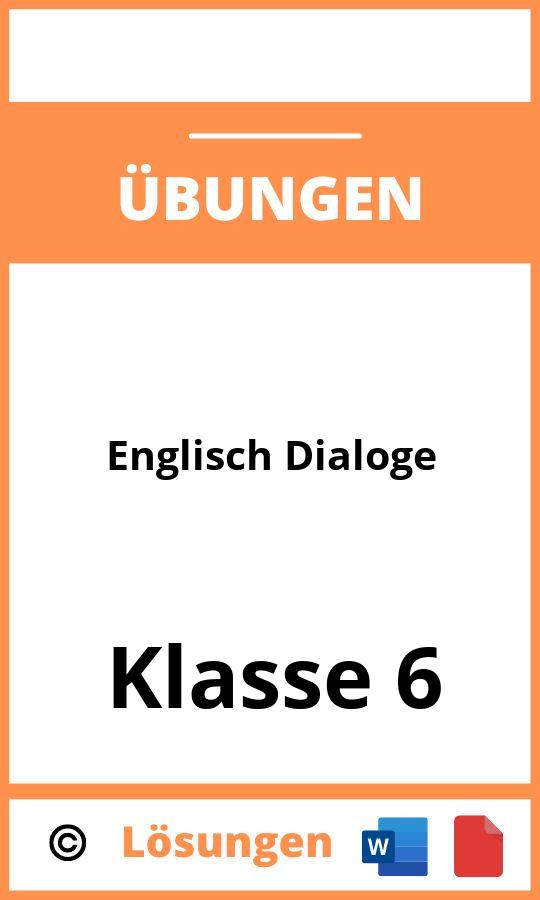 Englisch Dialoge Übungen 6 Klasse