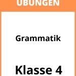 Grammatik Übungen 4. Klasse PDF