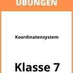 Koordinatensystem Übungen 7. Klasse PDF