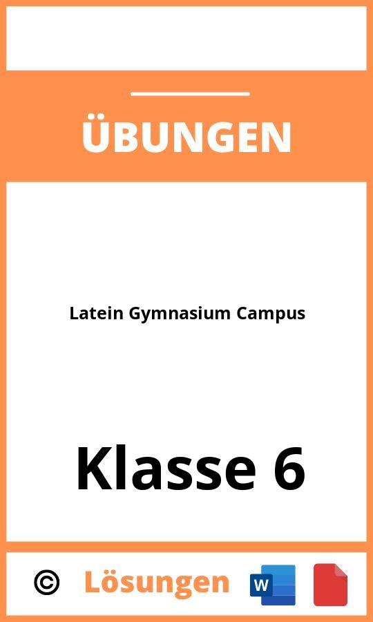 Latein Übungen Klasse 6 Gymnasium Campus