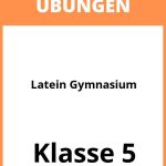 Latein 5 Klasse Gymnasium Übungen PDF
