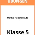Mathe 5 Klasse Hauptschule Übungen PDF
