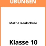 Mathe 10 Klasse Realschule Übungen PDF