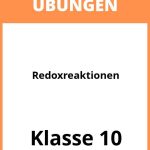 Redoxreaktionen Übungen Mit Lösungen 10 Klasse PDF