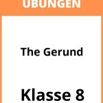 The Gerund Übungen Klasse 8 PDF