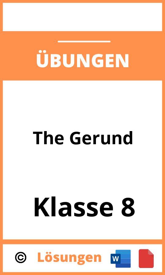 The Gerund Übungen Klasse 8