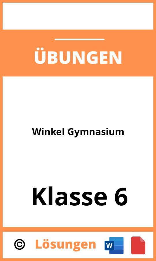 Winkel Übungen Klasse 6 Gymnasium